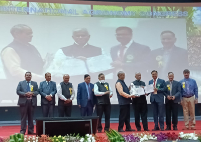 Dr B V Asewar receiving ISA Fellow Award